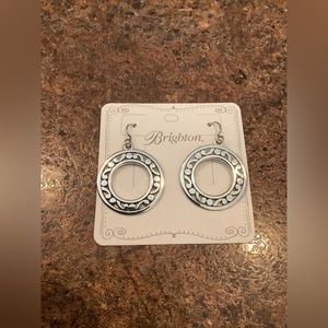 Preowned Brighton Contempo Open Ring French Wire Earrings